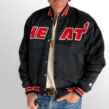 Starter NBA Miami Heat 90s Black Bomber Jacket