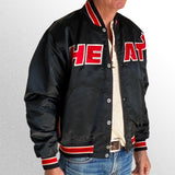 Starter NBA Miami Heat 90s Black Bomber Jacket