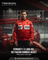 Ferrari F1 Lana Del Rey Racing Bomber Jacket