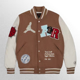 Jordan Brown Bomber Varsity Jacket