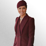 Kate Middleton Burgundy Coat