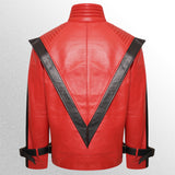 Michael Jackson Red Thriller Leather Jacket