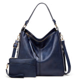 Real Leather Hobo Anti-Theft Handbag