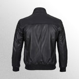 Geniune Cafe Racer Black Leather Jacket For Men