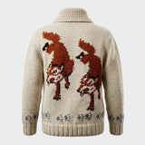 Project Hail Mary 2026 Ryan Gosling Wolf Knit Zip-Up Sweater