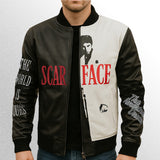 Scarface Tony Montana Black & White Leather Jacket