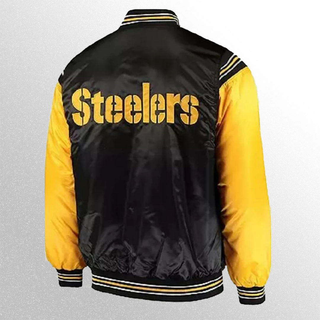 Steelers Black & Yellow letterman Jacket