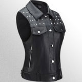 Women's Urban Grit Leather Vest