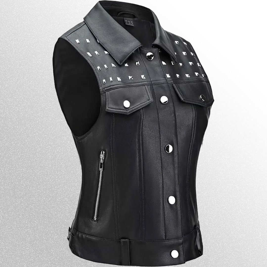 Women's Urban Grit Leather Vest