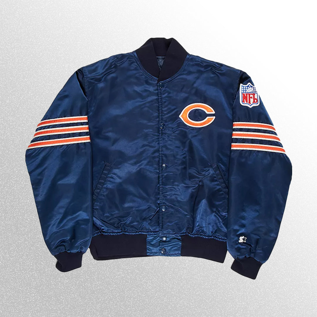 Chicago Bears NFL Starter Satin bomber Jacket