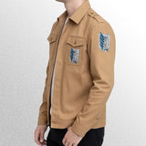 attack on titan embroidery patches side view jacket