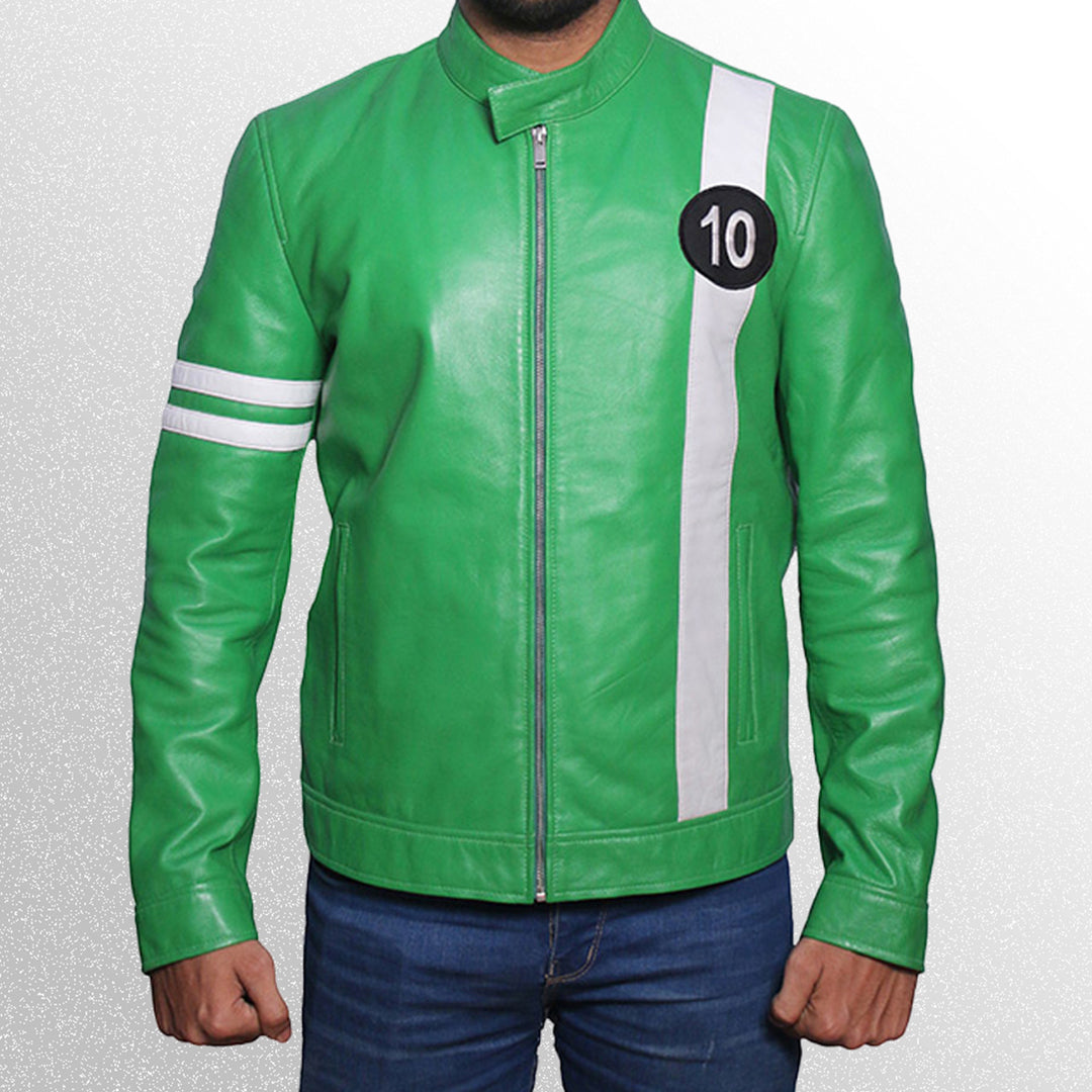 Ben 10 alien force zipper close leather jacket