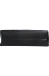 Row Symmetric Black Tote Bag