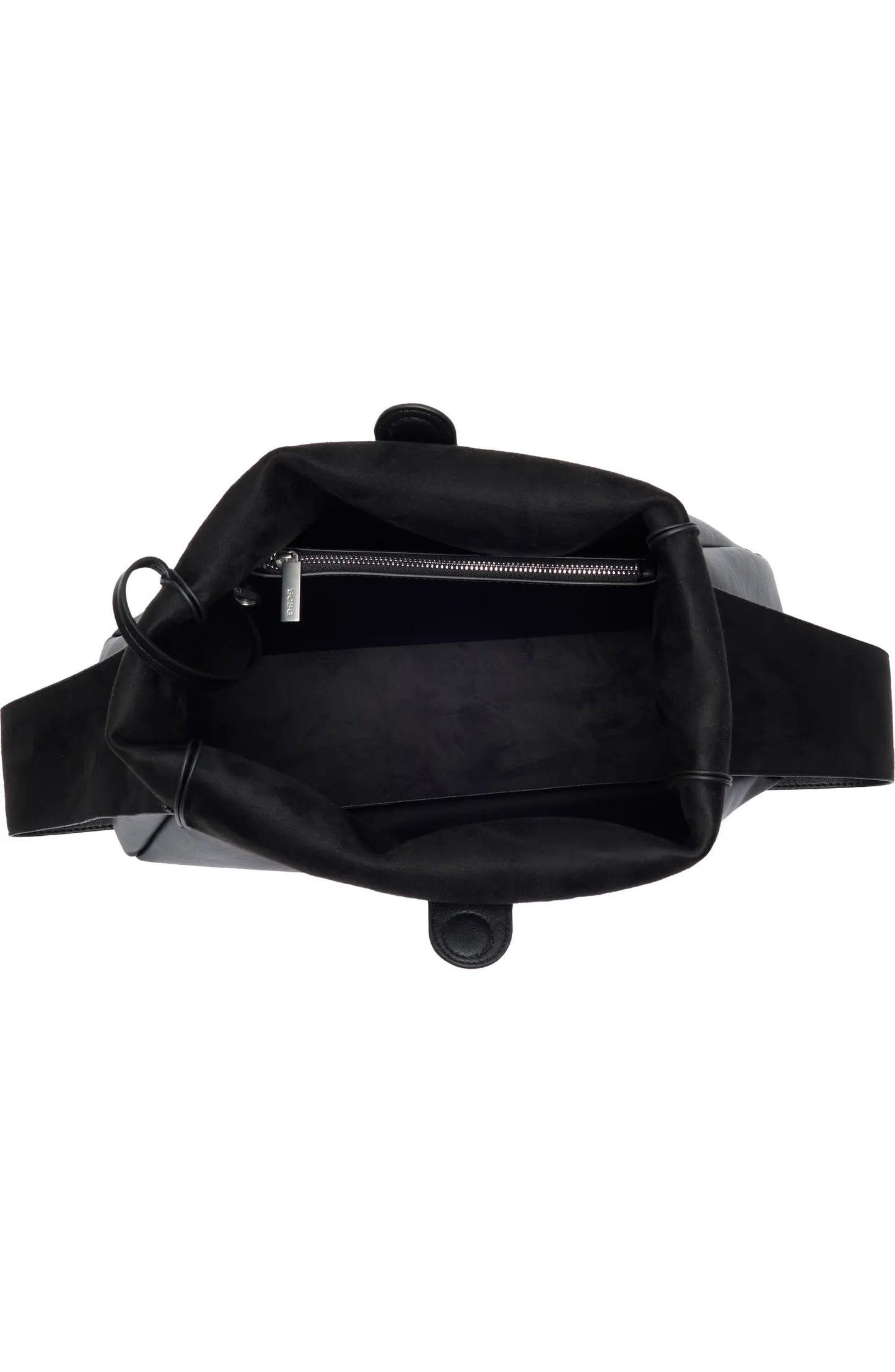 Row Symmetric Black Tote Bag