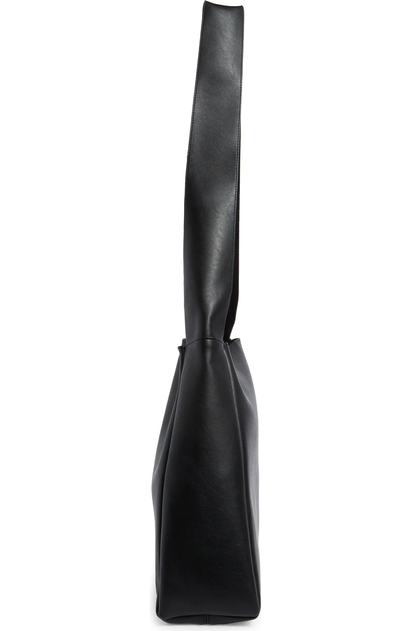 Row Symmetric Black Tote Bag