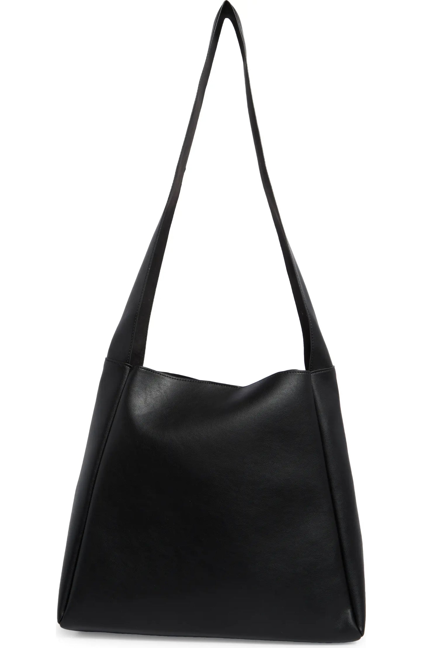 Row Symmetric Black Tote Bag