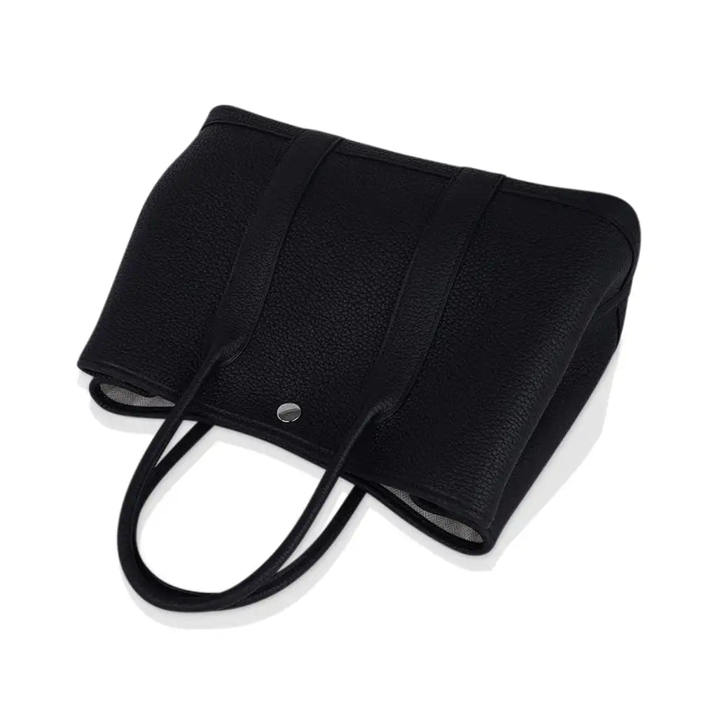 Black Garden Party Leather Bag