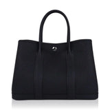 Black Garden Party Leather Bag