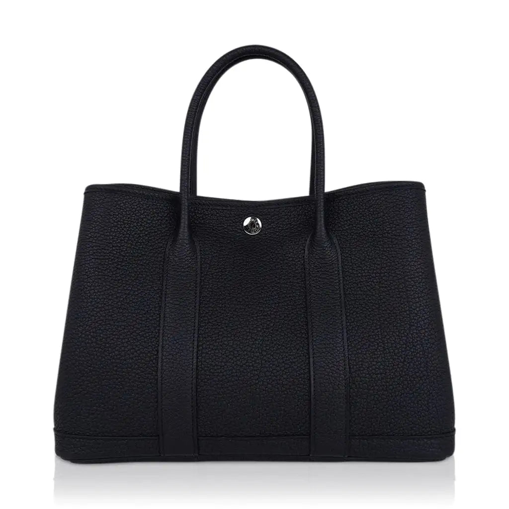 Black Garden Party Leather Bag