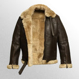 Brown B3 Raf bomber jacket for men