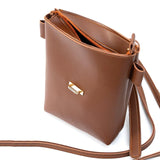 Women's Leather Crossbody Bucket Bag