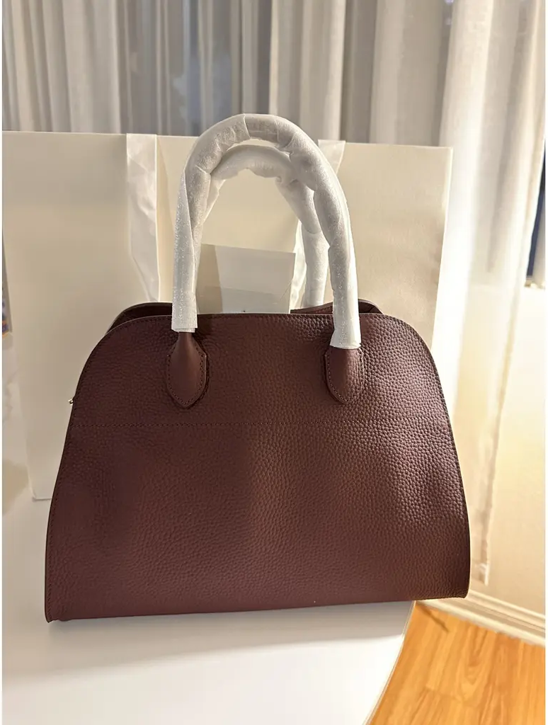 Leather Tote Premium Leather Burgundy Bag