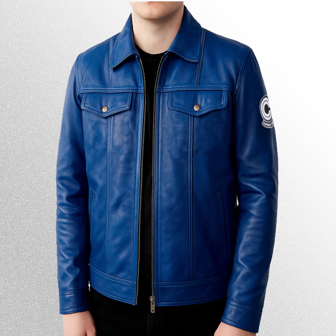 Future trunks leather jacket