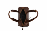 Full-Grain Brown Duffle Bag