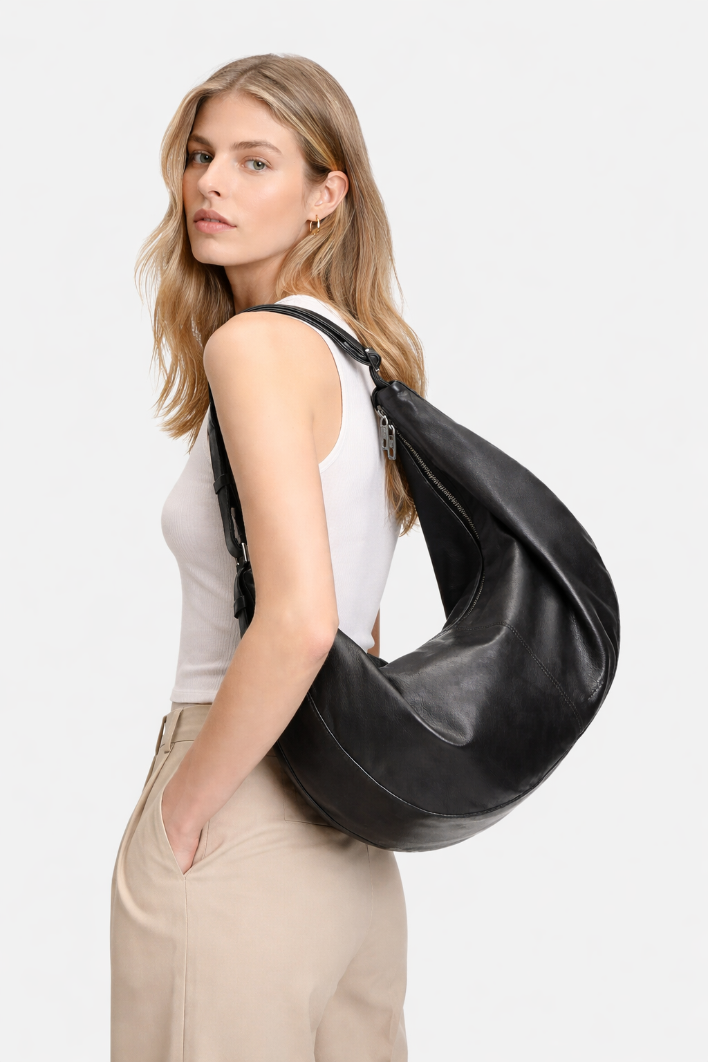 Hobo Leather Shoulder Bags for Women