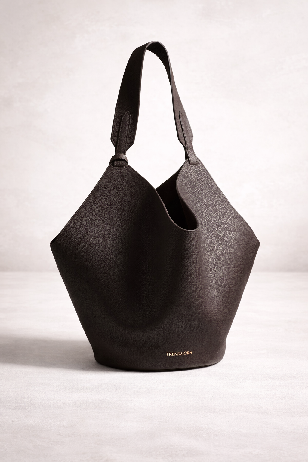 Medium Black Lotus Tote Bag