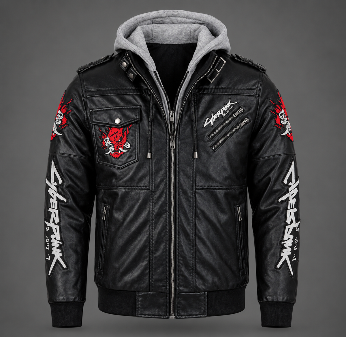 Johnny Silverhand Samurai Black Leather Jacket – Cyberpunk 2077