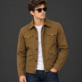Men’s Yellowstone-Inspired Cotton Jacket – John Dutton Style