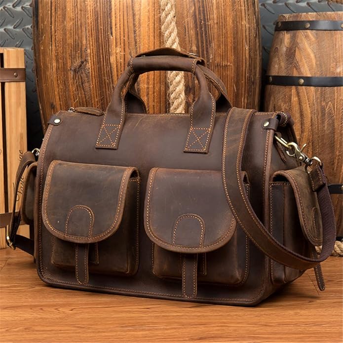 Men's Genuine Leather Briefcase Handbag