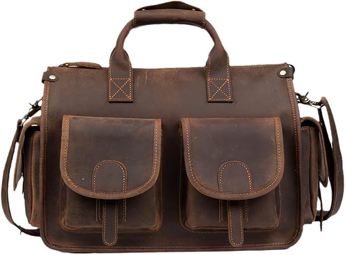 Men's Genuine Leather Briefcase Handbag