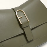 Medium Sage Green Leather Hand Bag