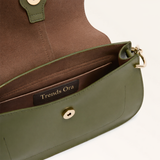 Medium Sage Green Leather Hand Bag