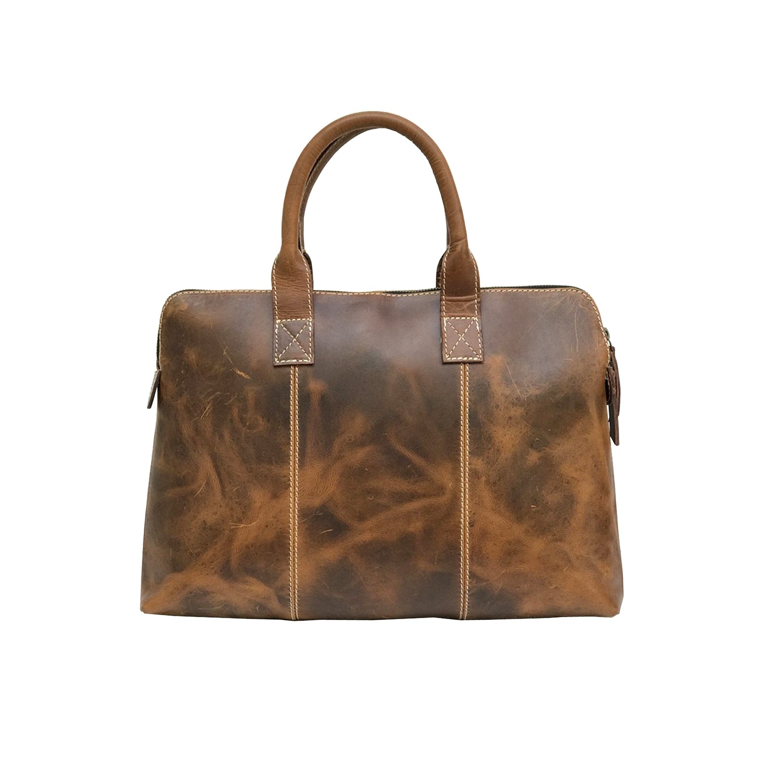 Hunter Brown Leather Laptop Bag