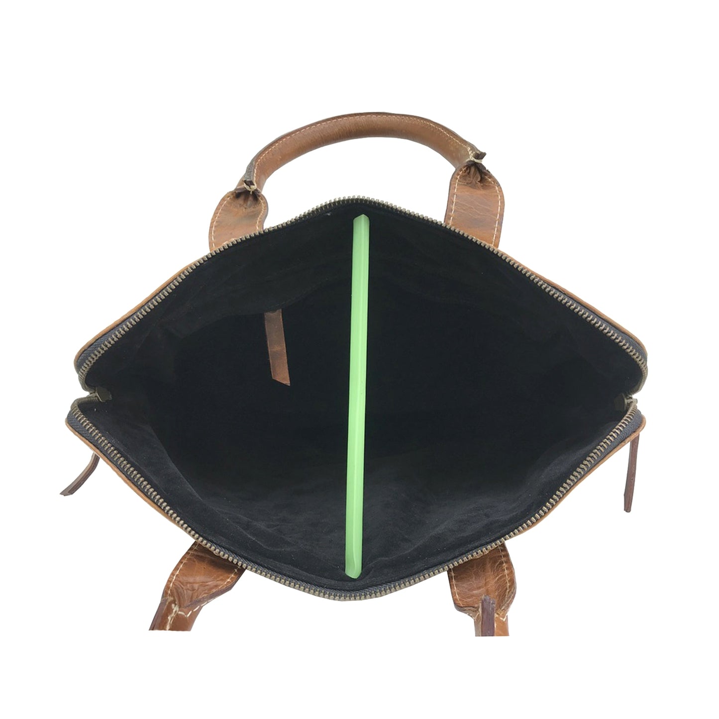 Hunter Brown Leather Laptop Bag