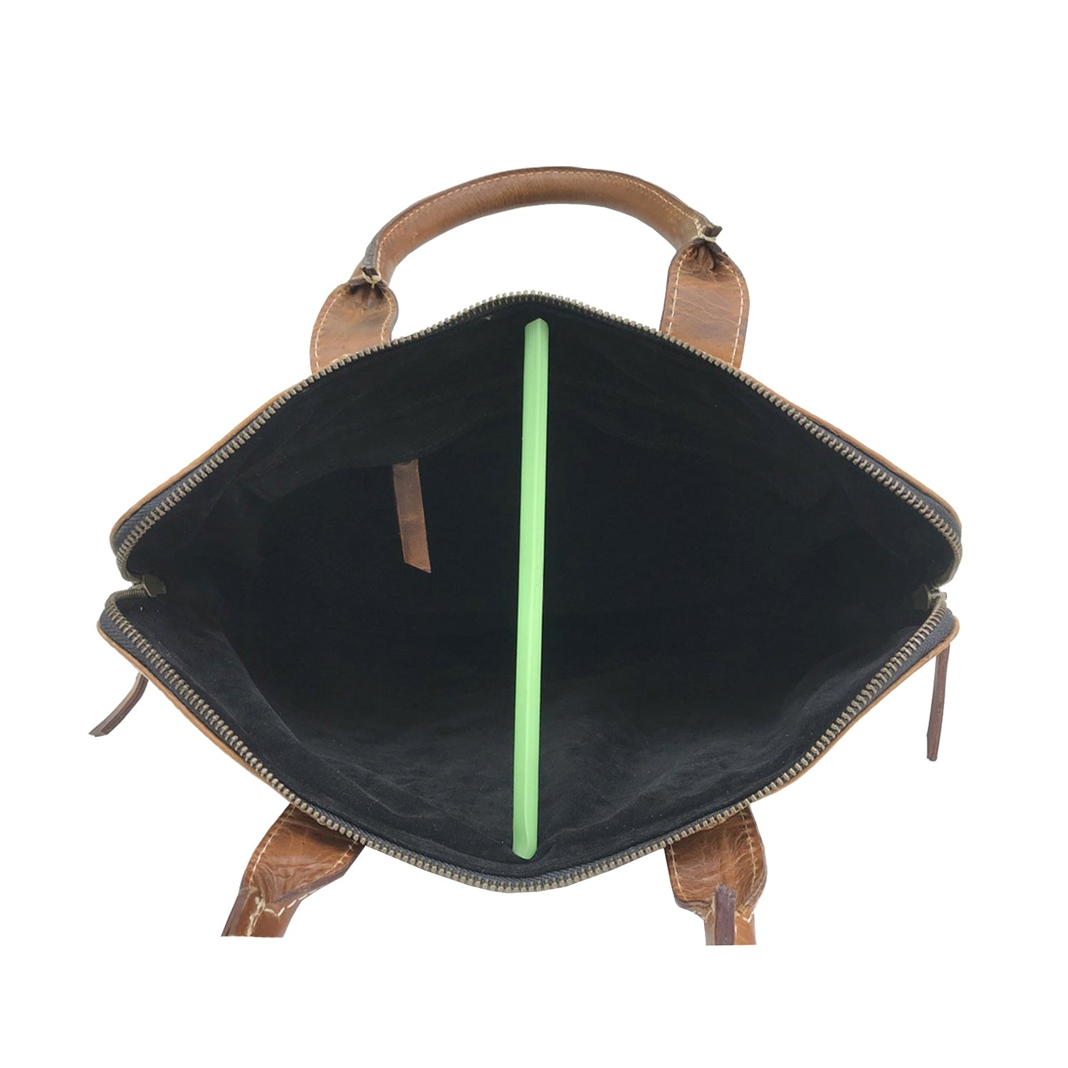 Hunter Brown Leather Laptop Bag