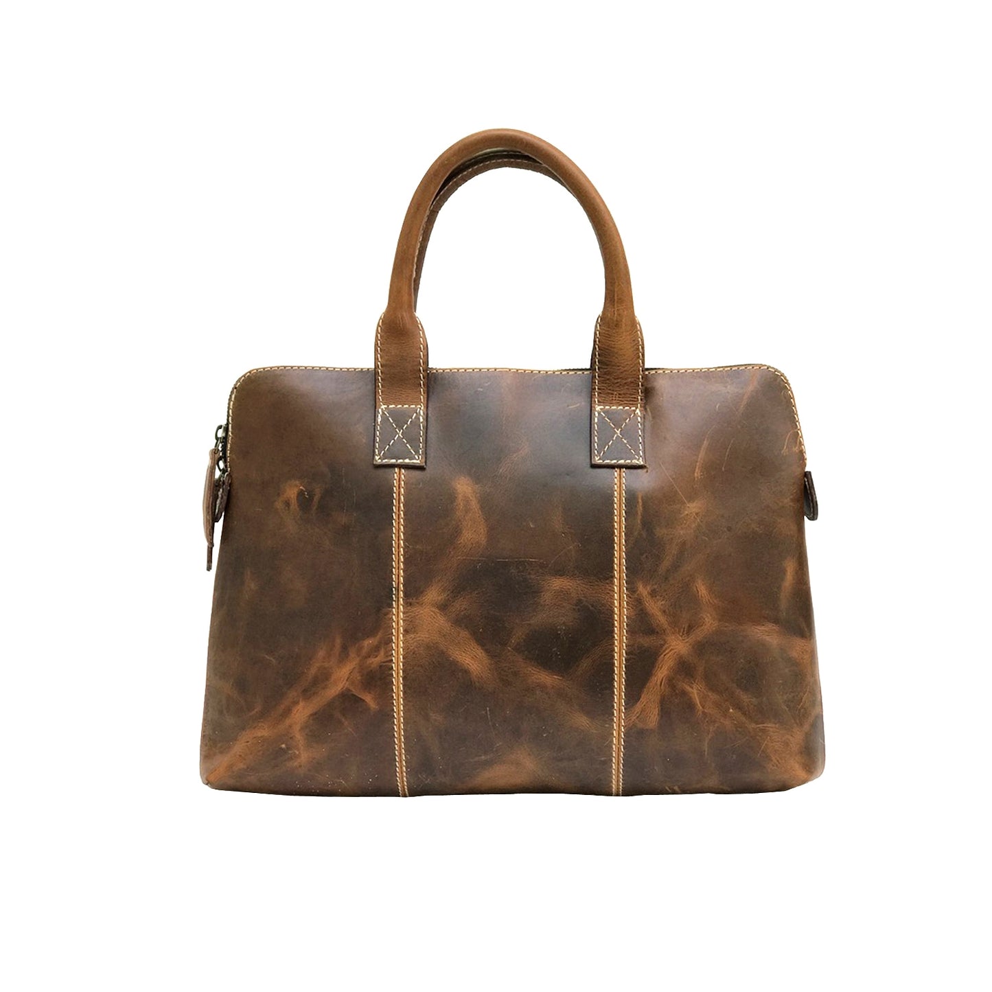 Hunter Brown Leather Laptop Bag