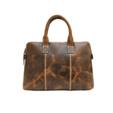 Hunter Brown Leather Laptop Bag