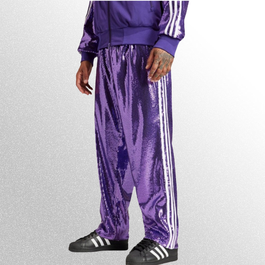 Korn x Adidas Purple Sequin Tracksuit