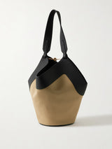 Medium Lotus Tote Leather Bag