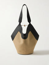 Medium Lotus Tote Leather Bag