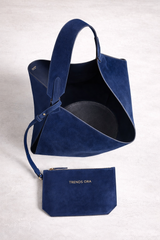 Medium Black Lotus Tote Bag