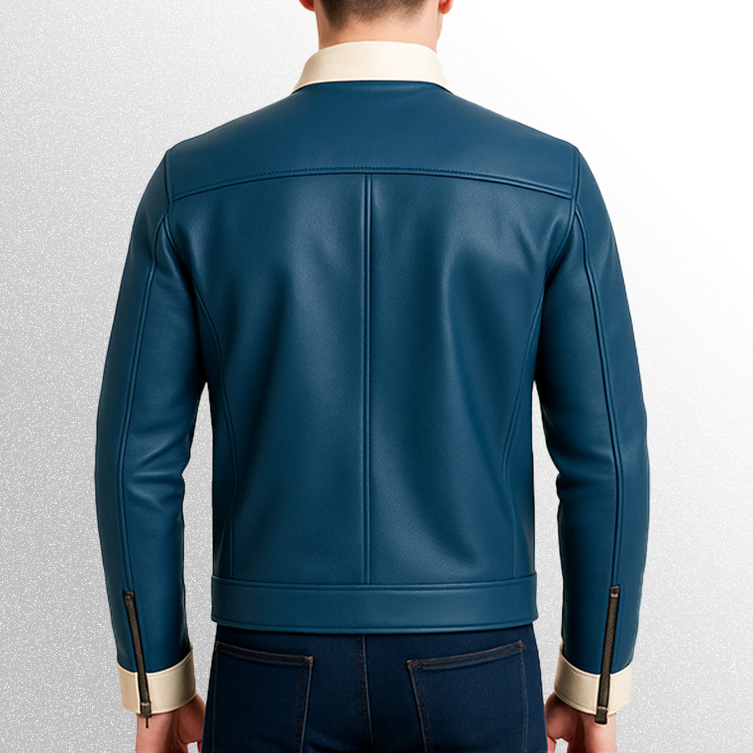 Fantastic 4 leather jacket back image