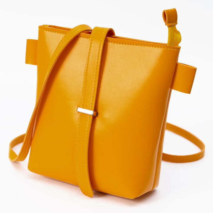 Women's Leather Crossbody Bucket Bag