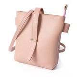 Women's Leather Crossbody Bucket Bag