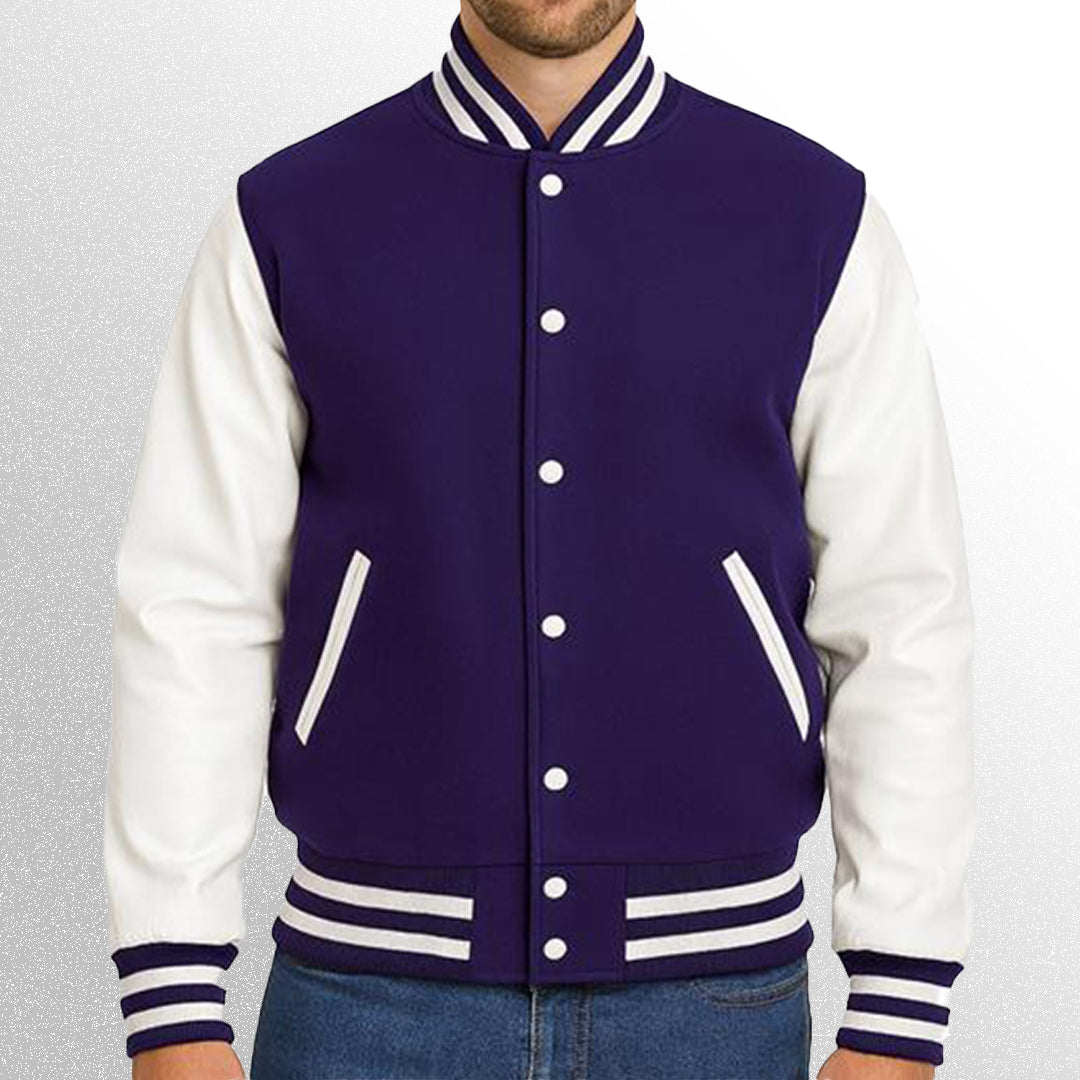 Purple varsity jacket