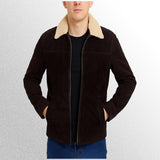 Rick grimes suede bomber jacket